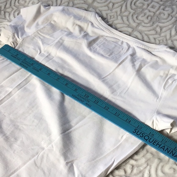 Barbour White Fitted T-Shirt with Owl Graphic 6 - Picture 8 of 8